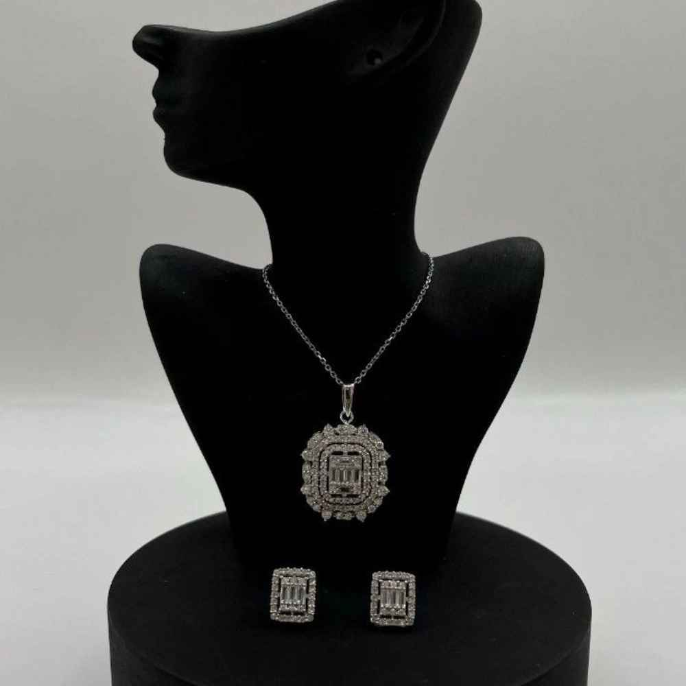 نیم ست طلای پایه جواهر