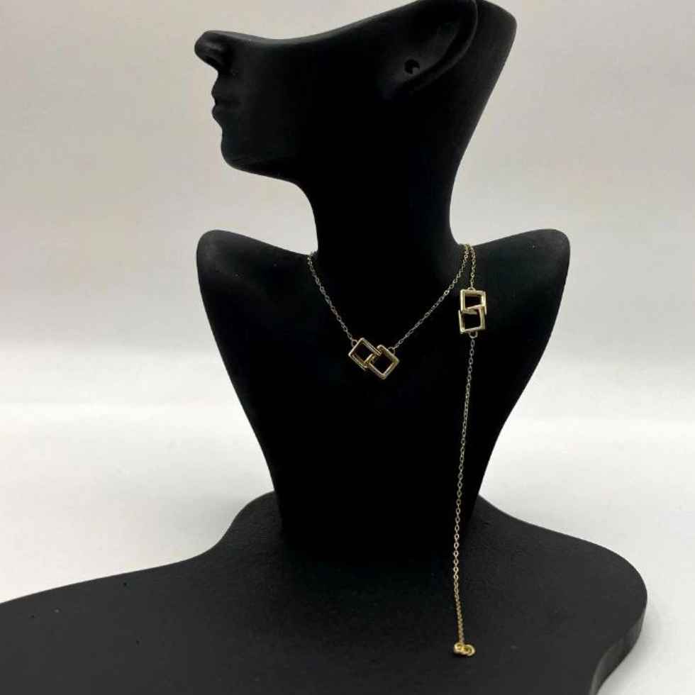 نیم ست گردنی و دستبند طلا